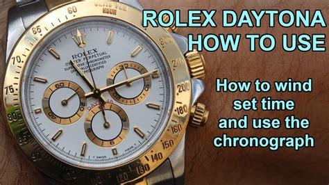 rolex daytona how to stop chronometer|daytona chronograph.